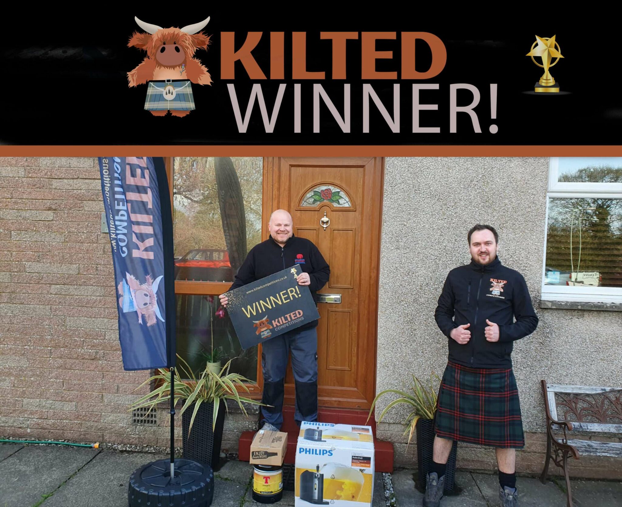 PHILIPS PERFECT DRAFT BEER PUMP & TENNENTS KEG 10 Kilted Competitions