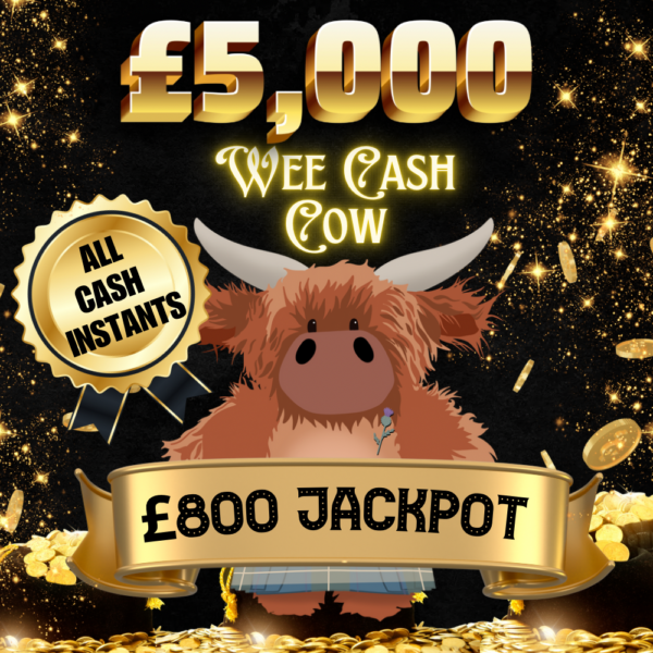 WONGA WEDNESDAY Kilties £5,000 CASH Cow - £800 Cash JACKPOT End Prize