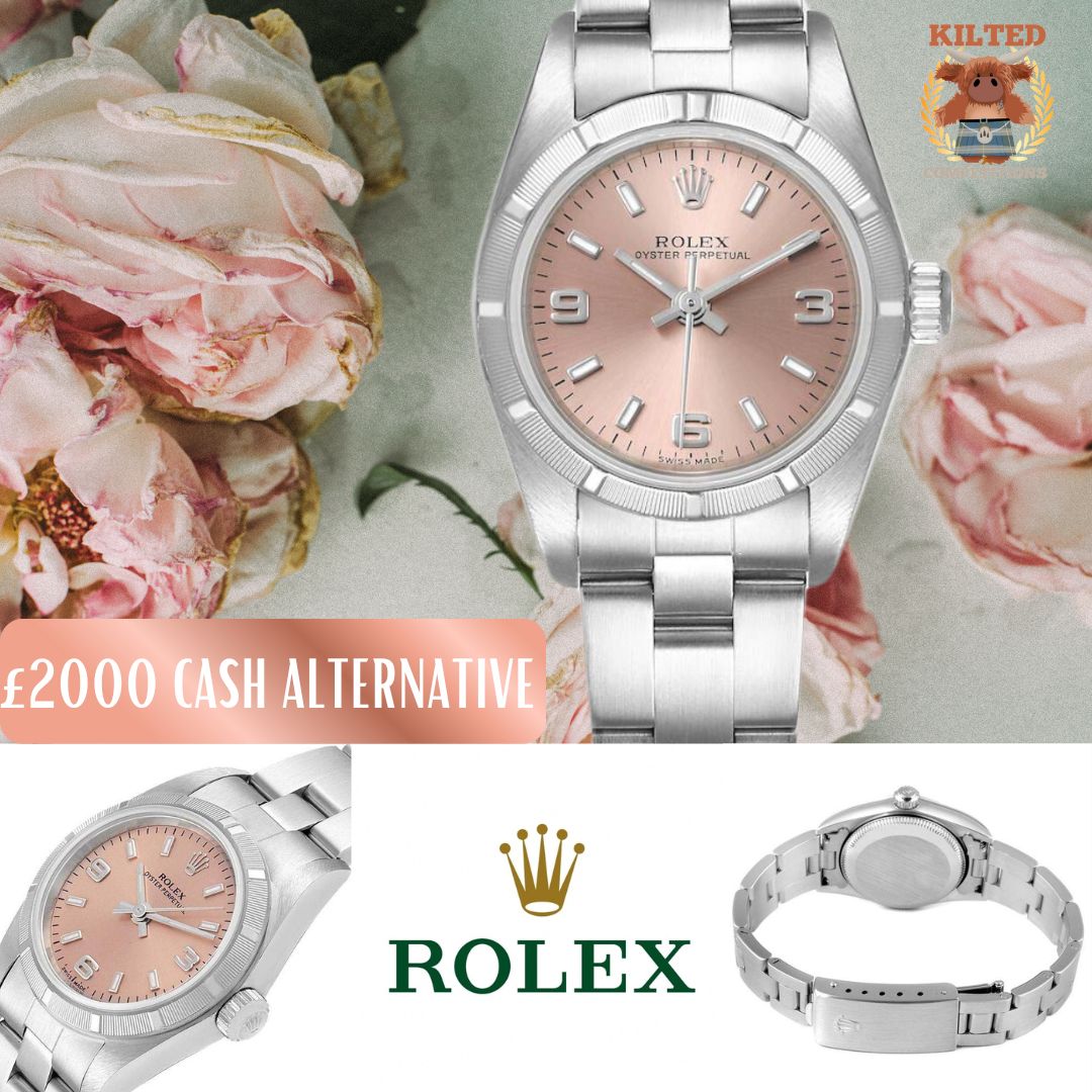 Ladies Rolex Pink Dial Oyster Perpetual 26mm Kilted Competitions
