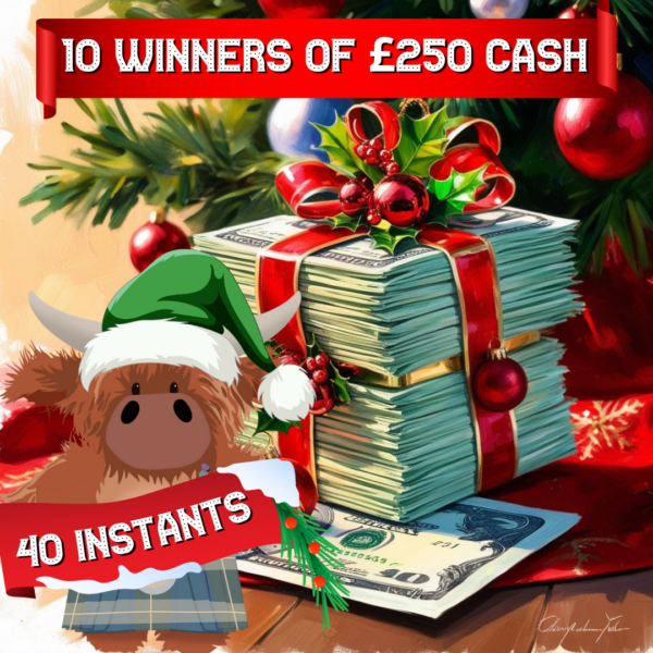 Merry Little Christmas To YOU - 10 WINNERS of £250 CASH - Awesome Instants To Find