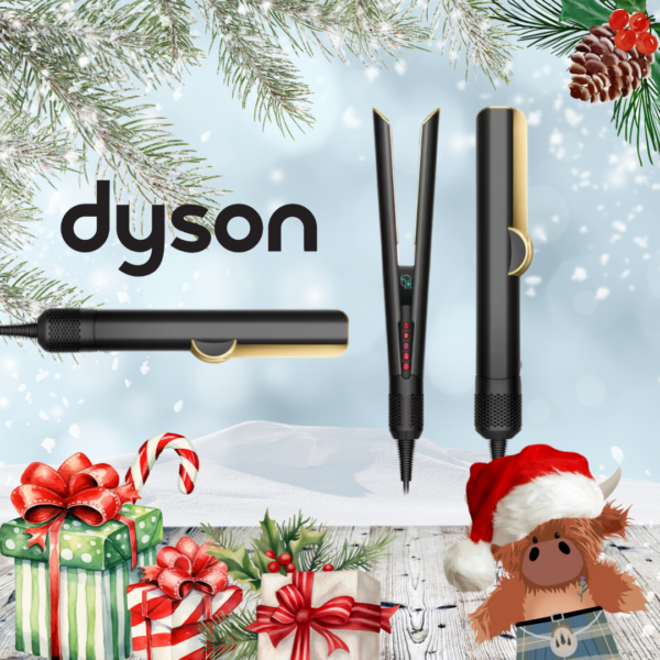 Festive Styling Dyson Airstrait Hair Straighteners, Onyx/Gold #2