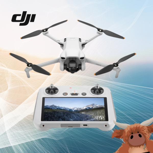 DJI Mini 3 (DJI RC) – Lightweight 3x Mechanical Gimbal Mini Camera Drone with 4K HDR Video