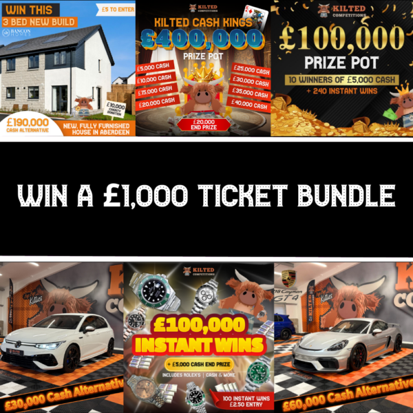 WIN A QUICK £1,000 TICKET BUNDLE INTO MULTIPLE COMPS #3 - Image 2