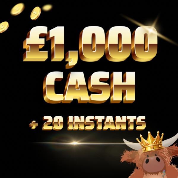 Win £1,000 Cash + 20 X £100 Instant wins to Find
