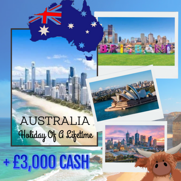 WIN an Epic 19-Day Holiday to Australia + £3,000 Cash Spending Money!