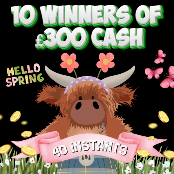 Kilted For The WIN - 10 Winners of £300 Cash - Plus 40 Awesome INSTANT WINS!
