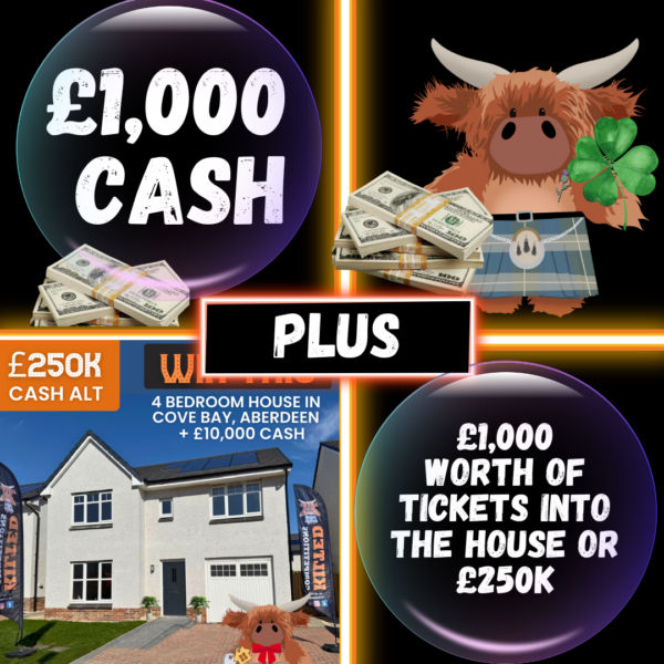 Double Bubble WIN £1,000 Quick CASH PLUS £1,000 Worth of Tickets into The House or £250k Main Draw #2