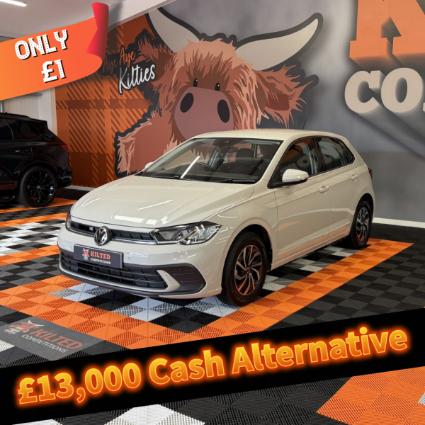 Win this Stunning VW Polo Life 1.0 DSG or £13,000 Cash