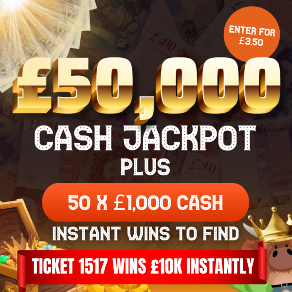 Kilted Summer Cash Bash! £50,000 CASH JACKPOT Plus 50 x £1,000 CASH Instant WINS To Find