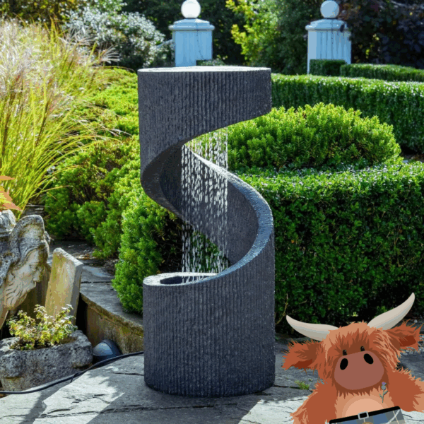Outdoor Spiral Water Feature
