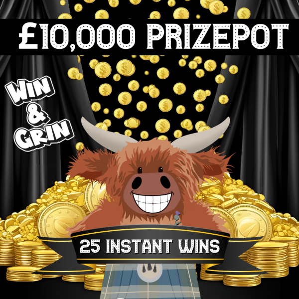 £10,000 Worth of Prizes - Kilties WIN & Grin Prize Pot Plus £500 CASH End Prize