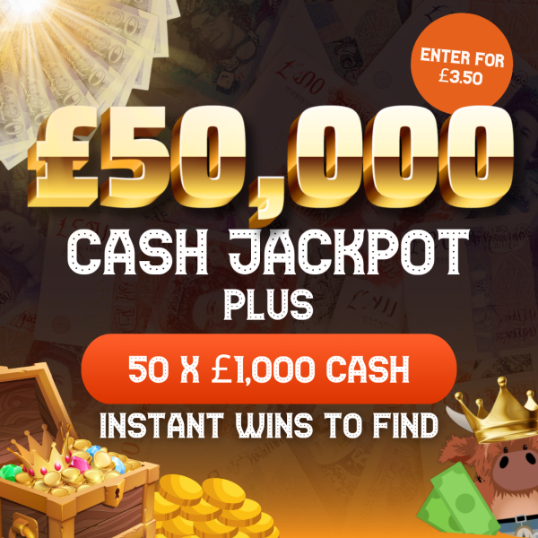 Kilted Summer Cash Bash! £50,000 CASH JACKPOT Plus 50 x £1,000 CASH Instant WINS To Find