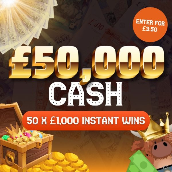 Kilted Summer Cash Bash! £50,000 CASH JACKPOT Plus 50 x £1,000 CASH Instant WINS To Find