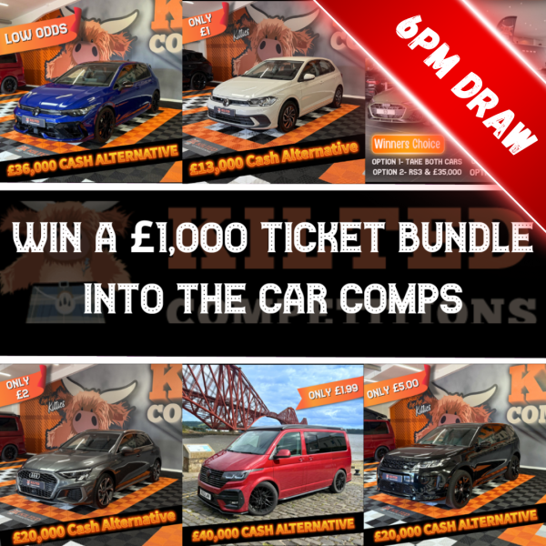 Win A £1,000 Ticket Bundle into the Car Comps #3