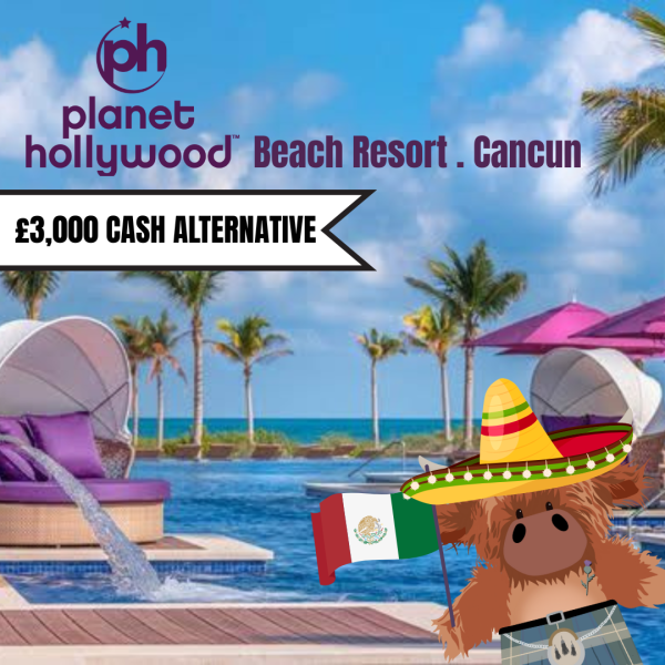 Win the Ultimate Mexican Getaway - 10 Nights All Inclusive at the 5* Planet Hollywood Resort, Cancun