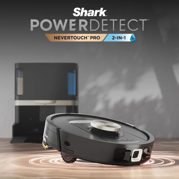 Shark RV2800ZEUK PowerDetect NeverTouch Pro 2-in-1 Self-Empty Robot Vacuum & Mop, Black