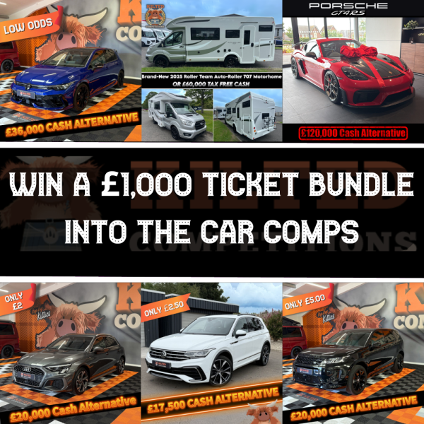 Win A £1,000 Ticket Bundle into the Car Comps #4