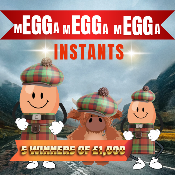 EGG`s On Legs - Crack The CASH - 5 WINNERS OF £1,000 CASH + M"EGG"A Instant Wins To Find