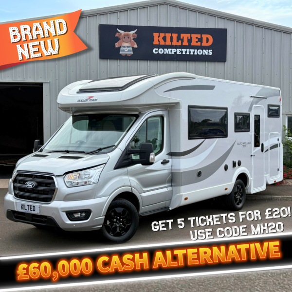 Win a Brand-New 2025 Roller Team Auto-Roller 707 Motorhome or £60,000 Tax-Free Cash  - Get 5 tickets for £20 Use code MH20