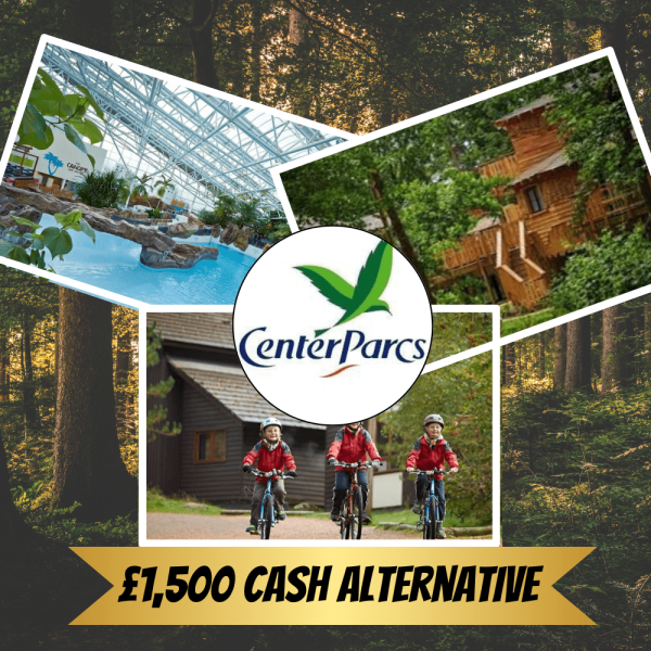 £1,500 Center Parcs Gift Voucher