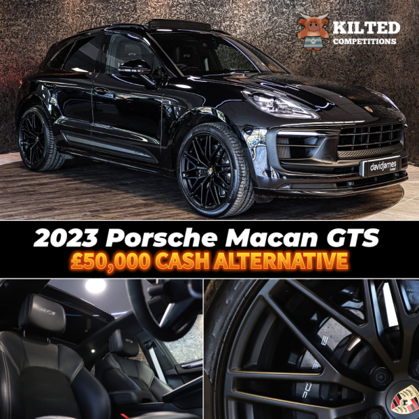 Win This Stunning Spec 2023 Porsche Macan GTS or £50,000 Tax Free Cash