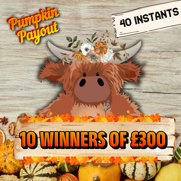 Kilted For The WIN - 10 Winners of £300 Cash - Plus 40 Awesome INSTANT WINS!