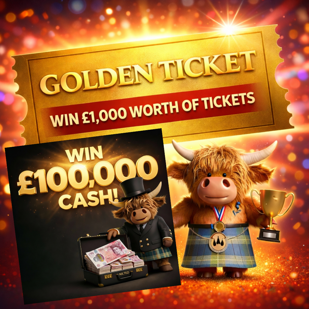 GOLDEN TICKET! £1000 Worth of tickets into Fridays £100,000 Cash Draw!