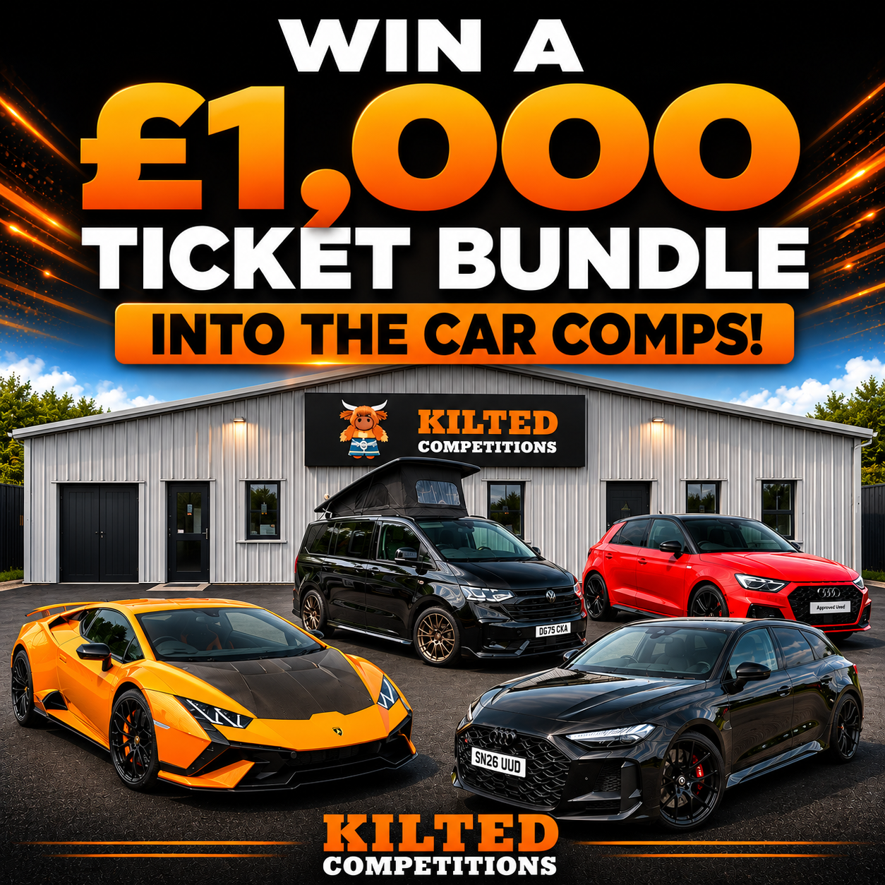 Win a £1,000 Golden Ticket into the Car Comps