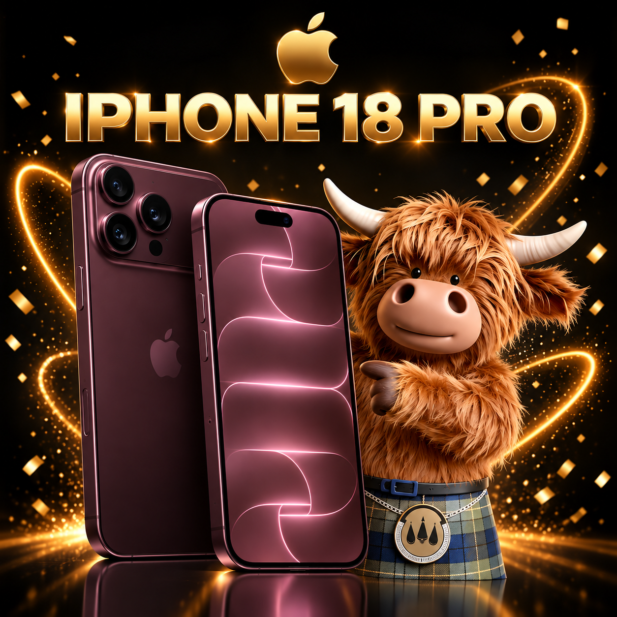 iPhone 18 Pro, iOS, 6.3″, 5G, SIM Free, 256GB